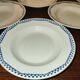 6 assiettes creuses Moulin des loups et Hamage Orchies France à motifs Années 50