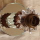 Pied de lampe en verre