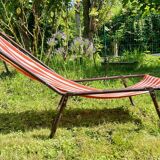 Vintage portable and removable deckchair