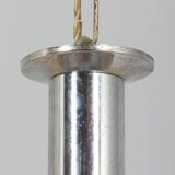 Mazzega Space Age Murano glass chrome plated chandelier, Italy 1970s