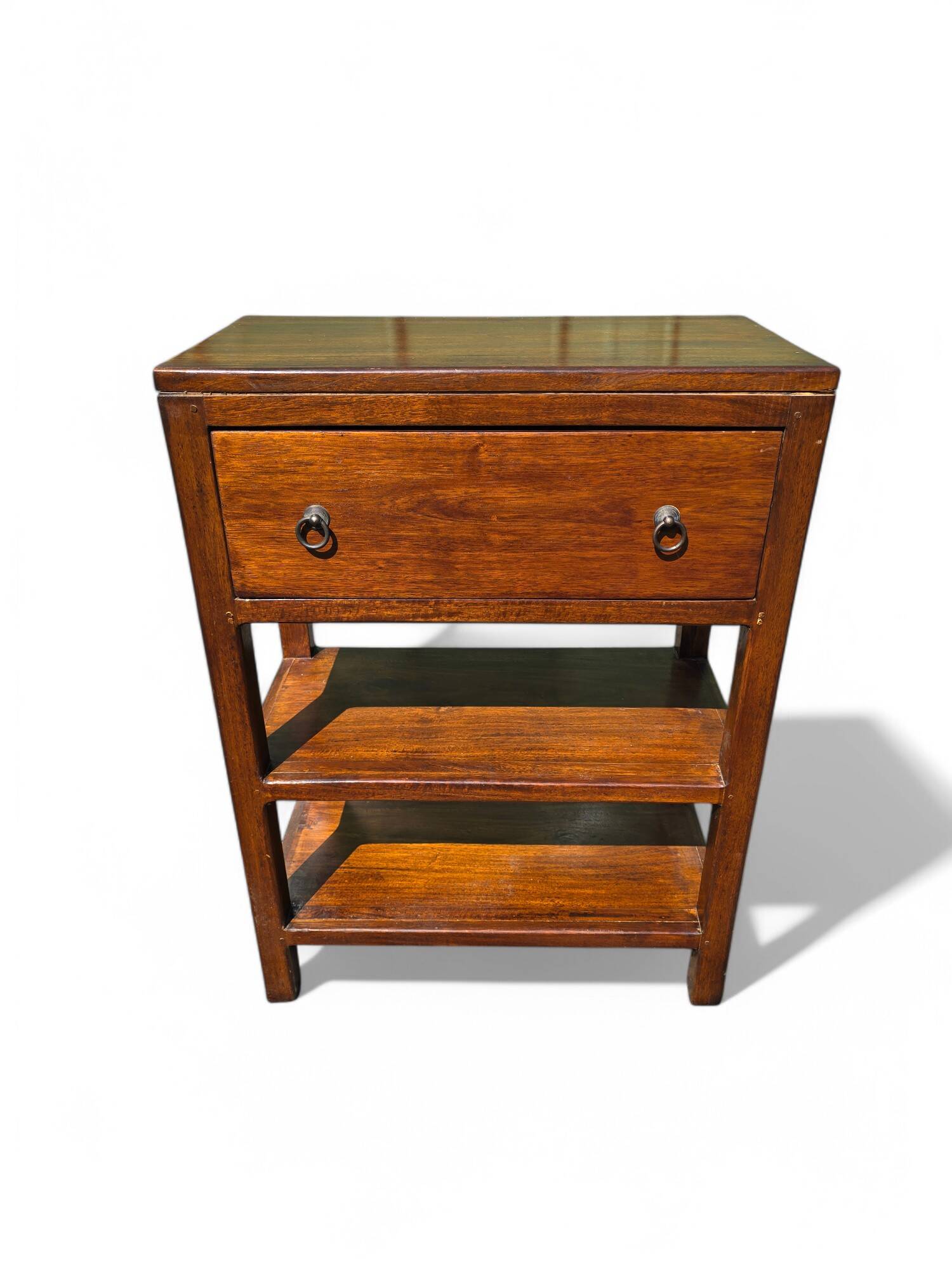 Solid wood bedside table