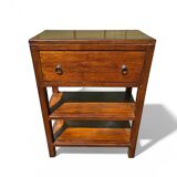 Solid wood bedside table
