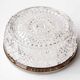Circled crystal dish