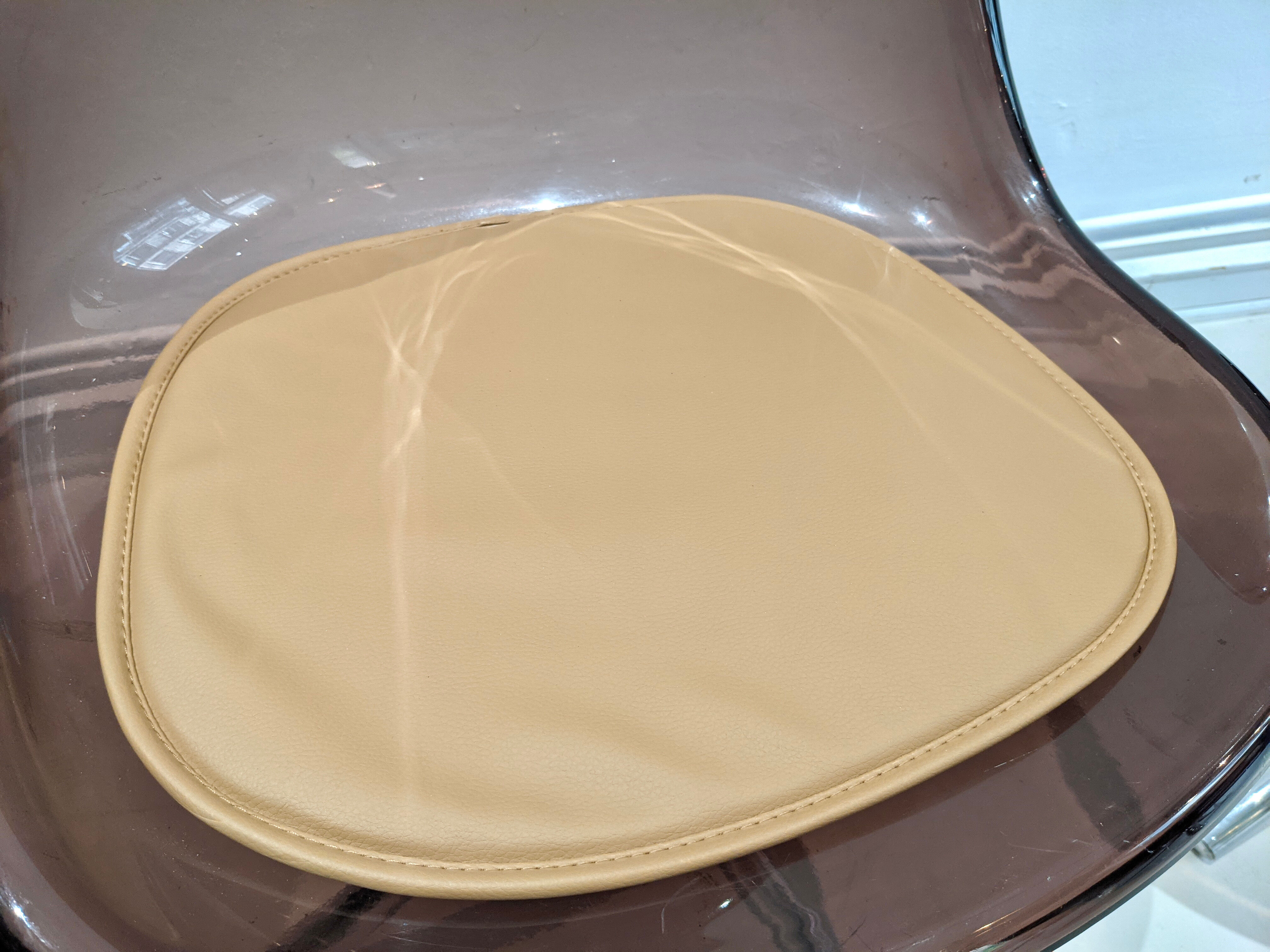 Lot of 4 chairs smoked plexiglass 1970