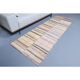 Vintage Turkish hand-knotted wool cotton beige kilim runner rug 85x260