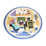 Hercé earthenware plate