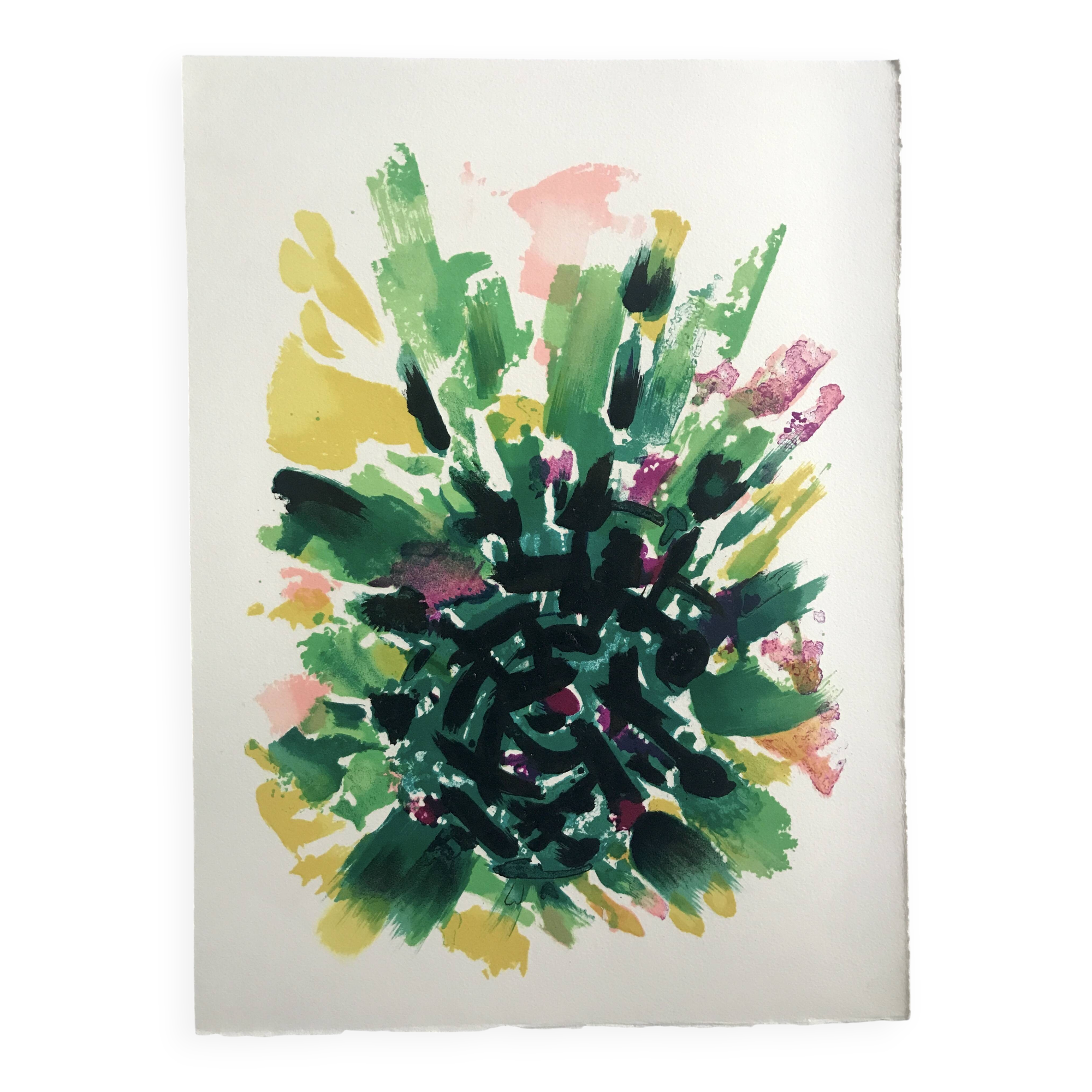 Alfred MANESSIER, The Labyrinth I, 1978. Original lithograph