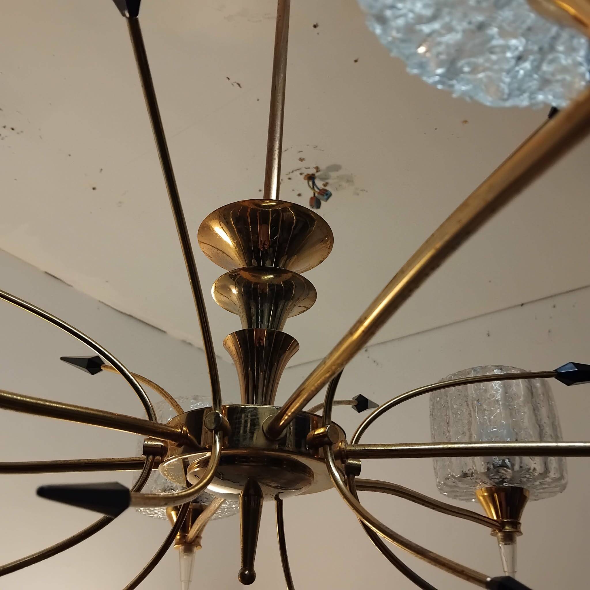Light fixture from the 40s/50s with 6 arms.