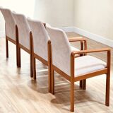 Suite de quatre fauteuils de Dyrlund en teck