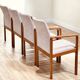 Suite de quatre fauteuils de Dyrlund en teck