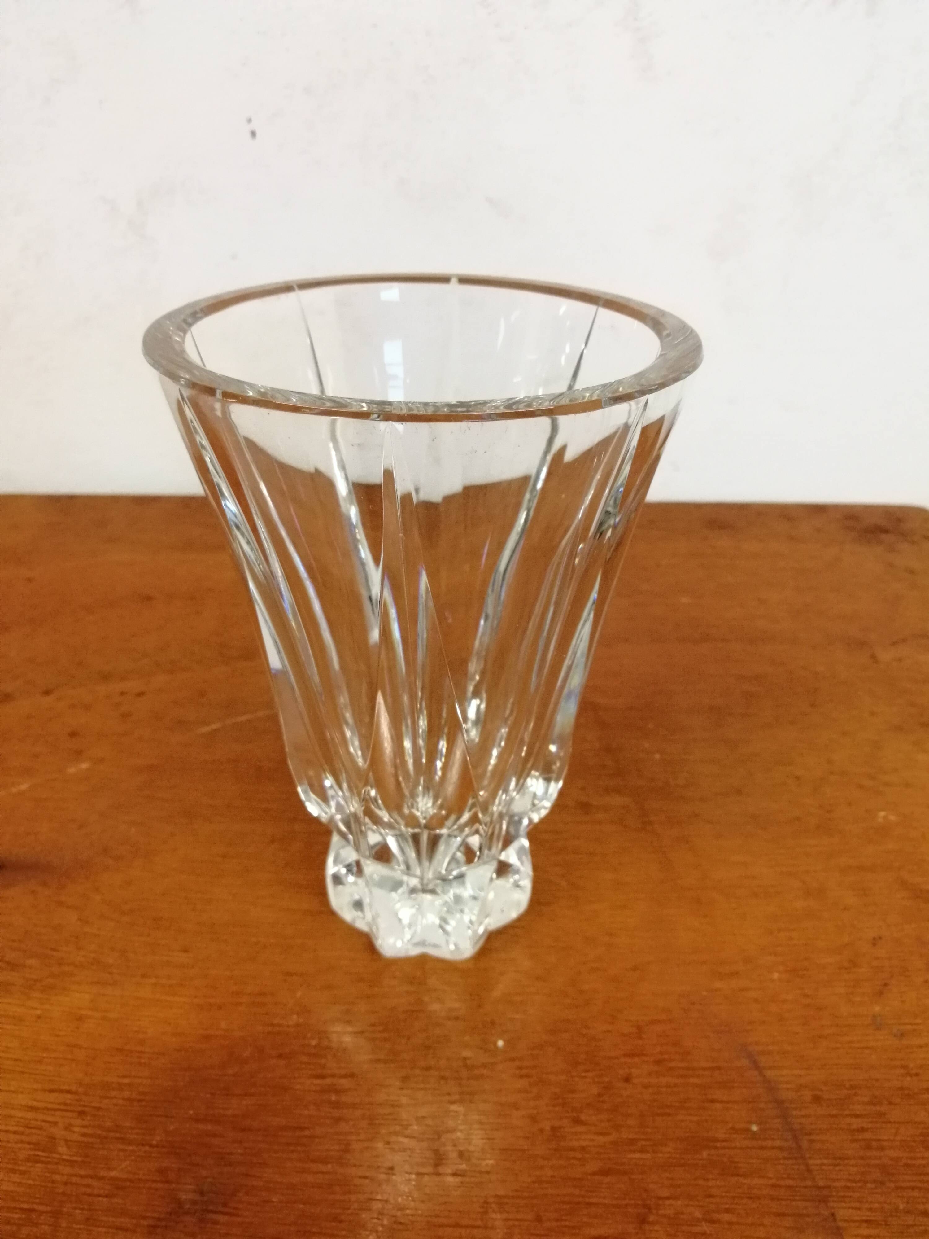 Small Crystal Vase St Louis France