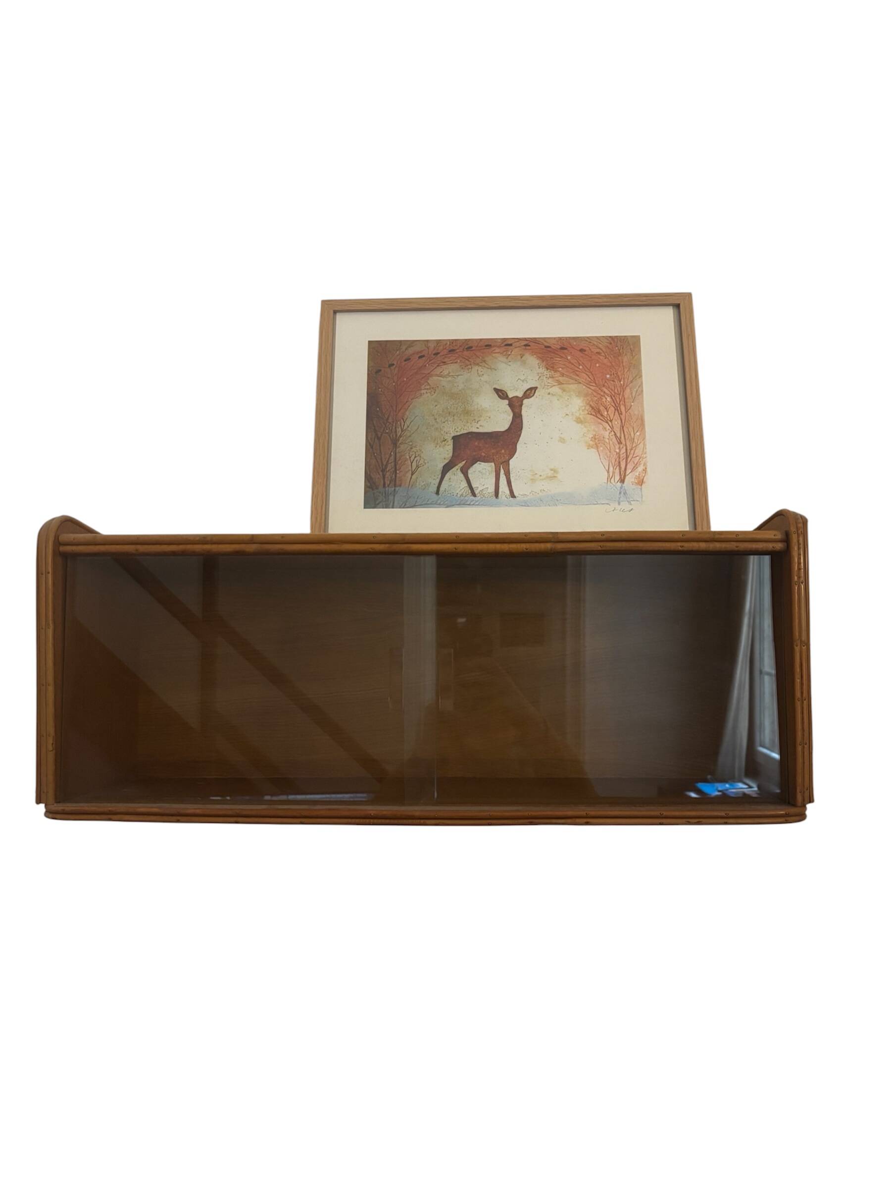 rattan shelf