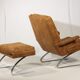 Armchair "Swing" and Ottoman by Reinhold Adolf and Hans-Jürgen Schrapfer for Horn, 1970 s