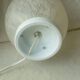 Pair of marble glass egg lamps