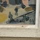 Oil on canvas by Charles Maillard the port of Nantes 20th century