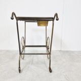 Mid century bar cart in the style of Josef Frank, 1950s