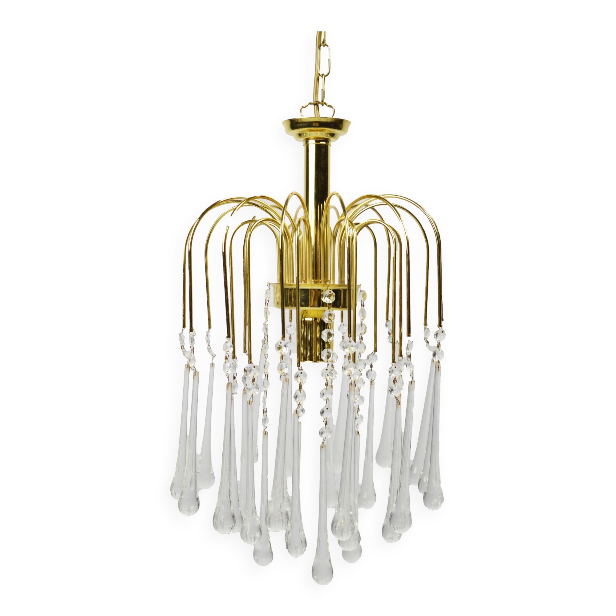 Chandelier by P. Venini, Italy, 1960s