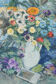 Still life with flowers and photograph