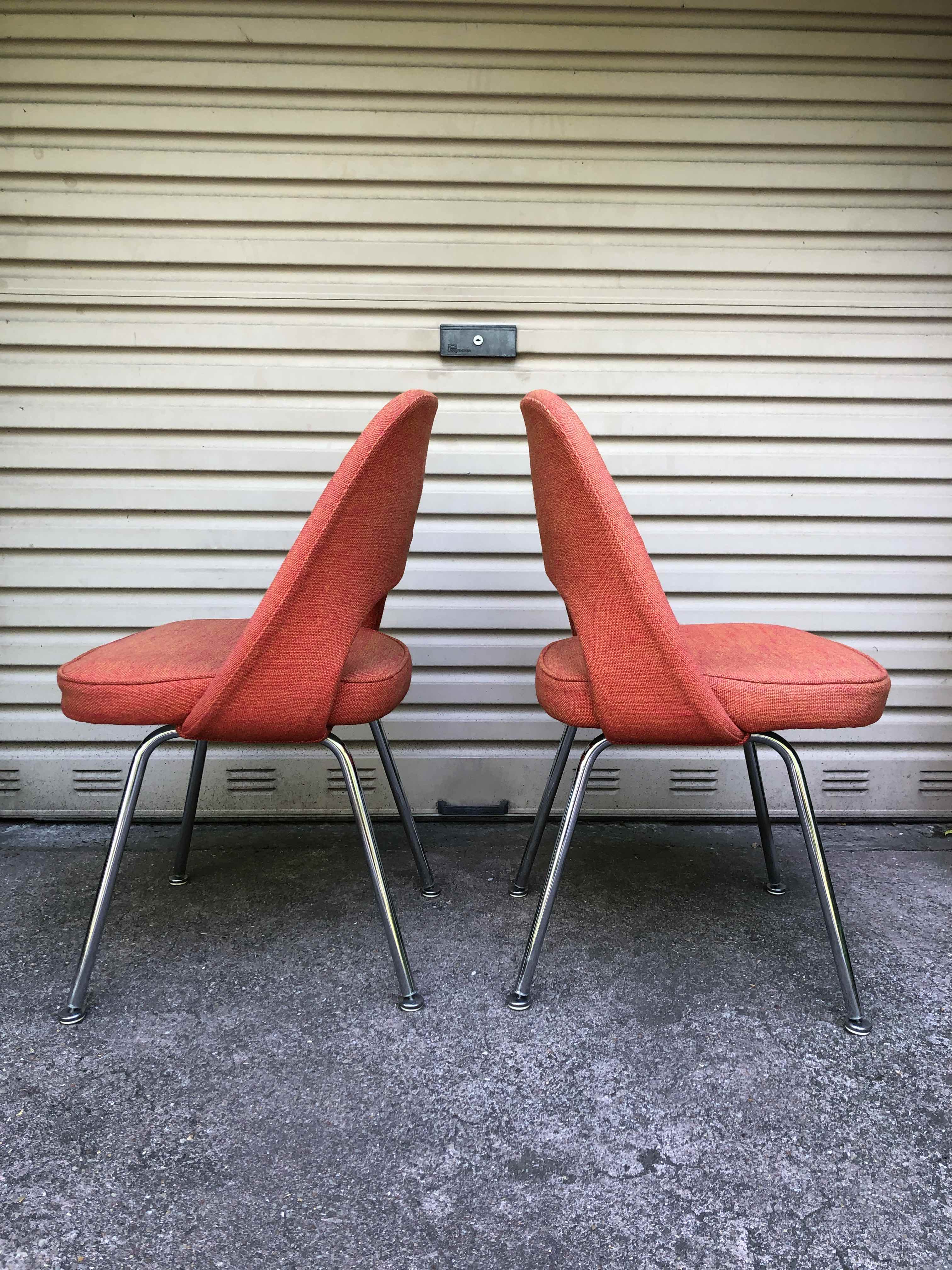 Pair of chairs "Conference" 50's by Eero Saarinen for Knoll