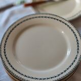 Flat plate in Iron Earth U & Cie Sarreguemines model Carlos