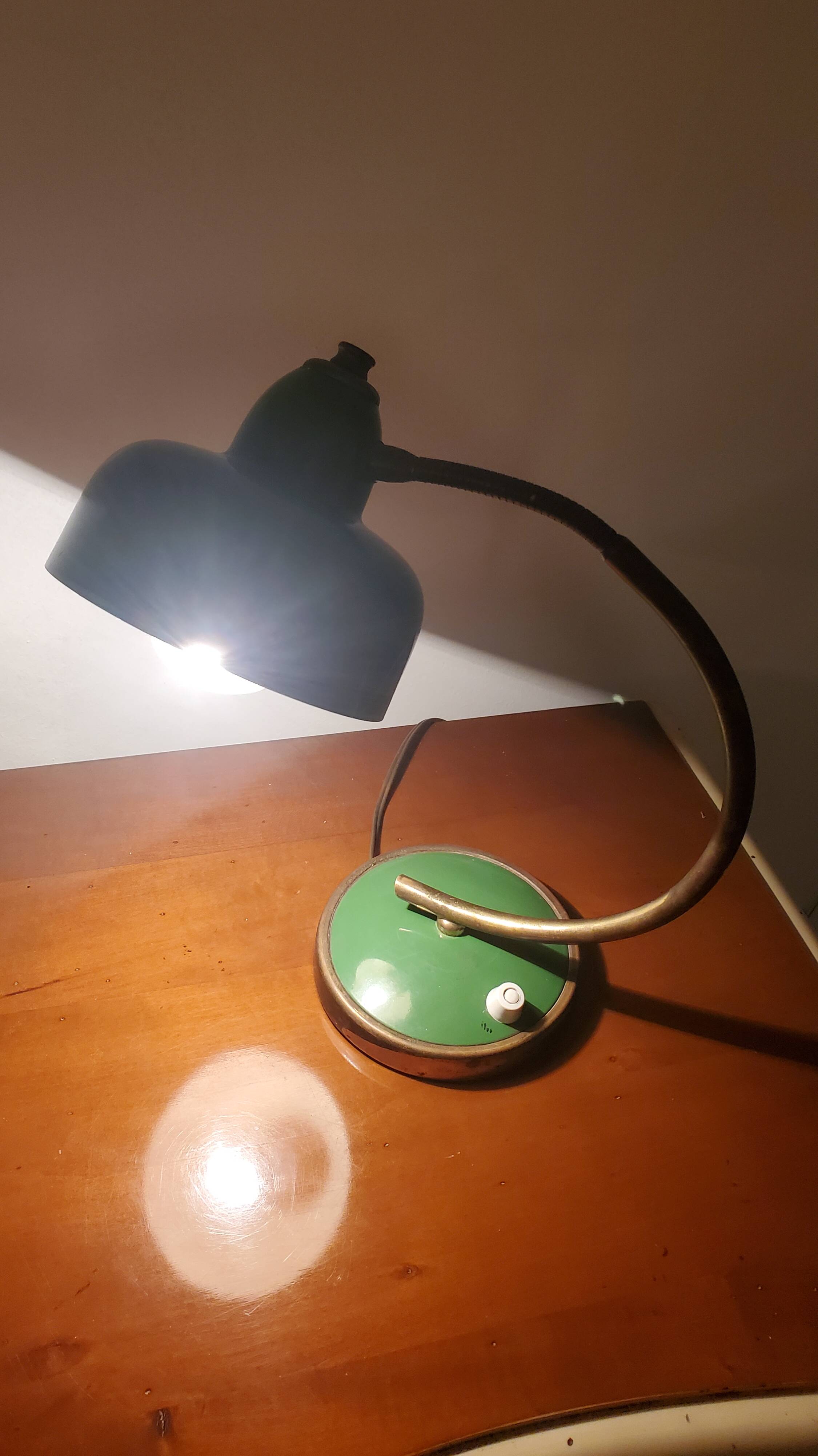 Bedside lamp, vintage table