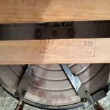 Extendable table with extensions old vintage compass legs design XXeme