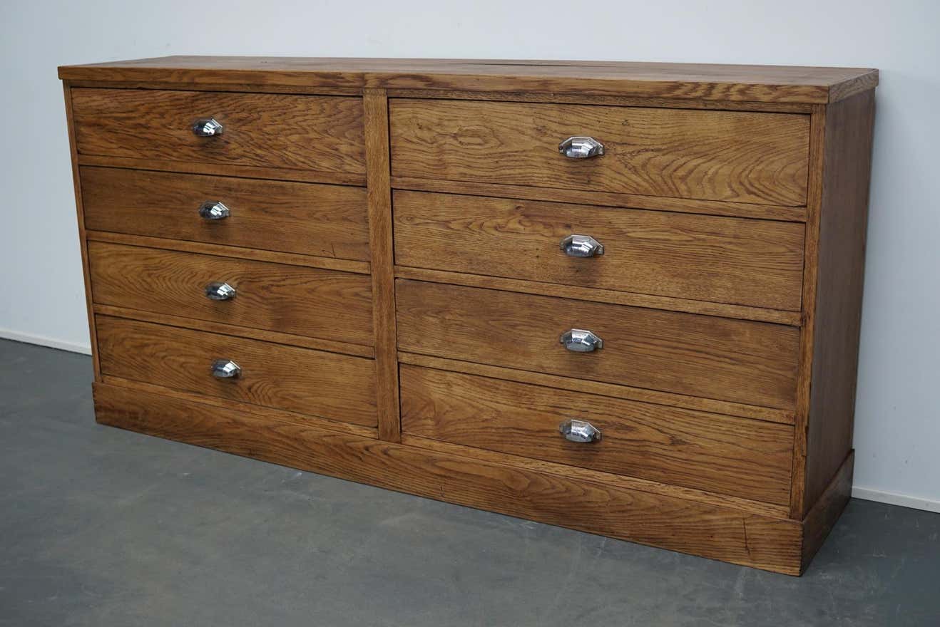 Apothecary furniture in oak France 1930