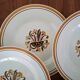 Antique Creil and Montereau Earthenware Dessert Plates, Eye Pattern