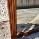 Large old mirror walnut wood frame