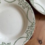 Set of 6 old soup plates
