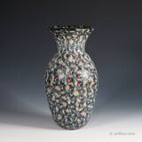 Vase Vittorio Ferro with opaque Murano murrine from around 2000.
