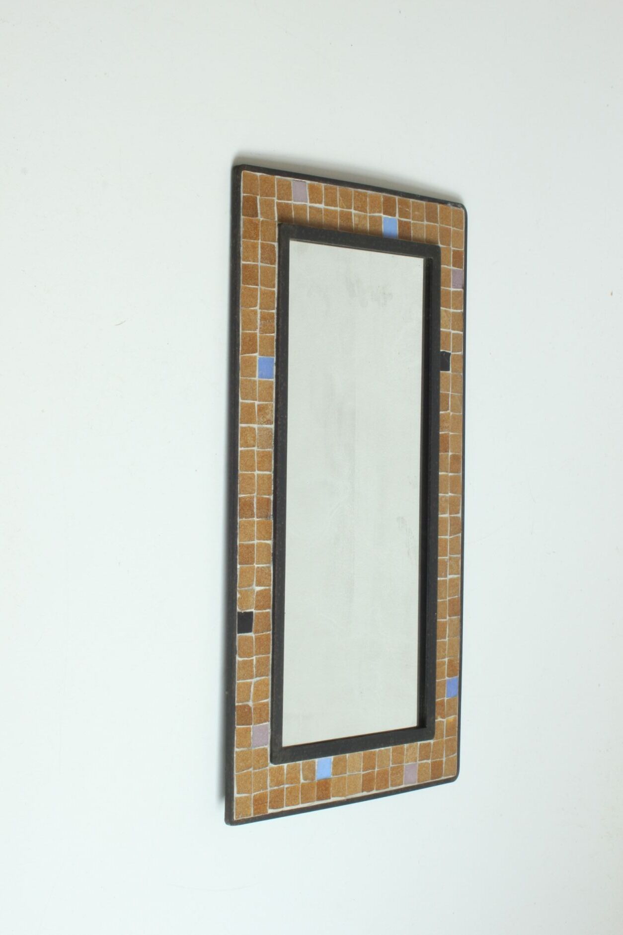 Cast iron and mosaic tiles mirror, 1960s.