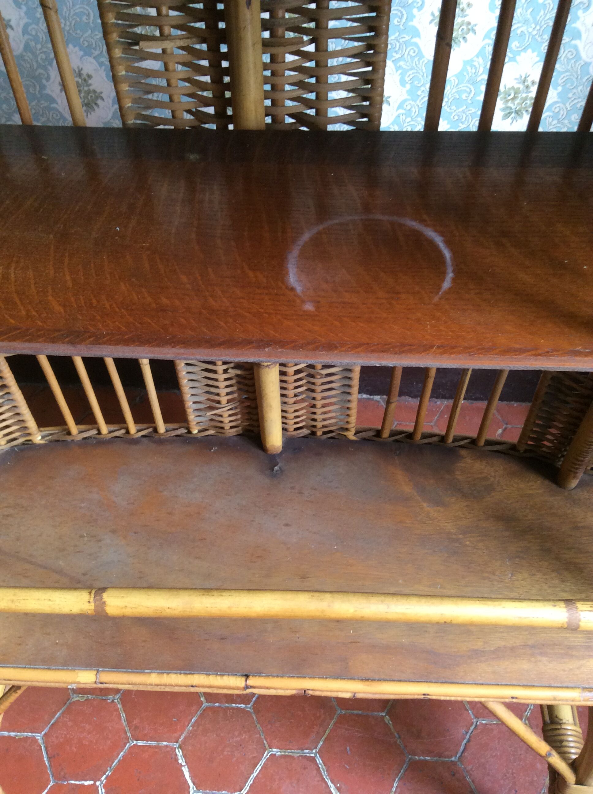 Bar vintage bambou et rotin années 60