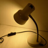 White lacquered metal lamp