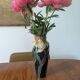 Art Nouveau vase in glazed ceramic, floral decoration, Gouda type, circa