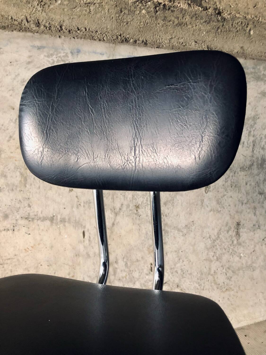 1950s/60s Chrome and Faux Leather Office Chair