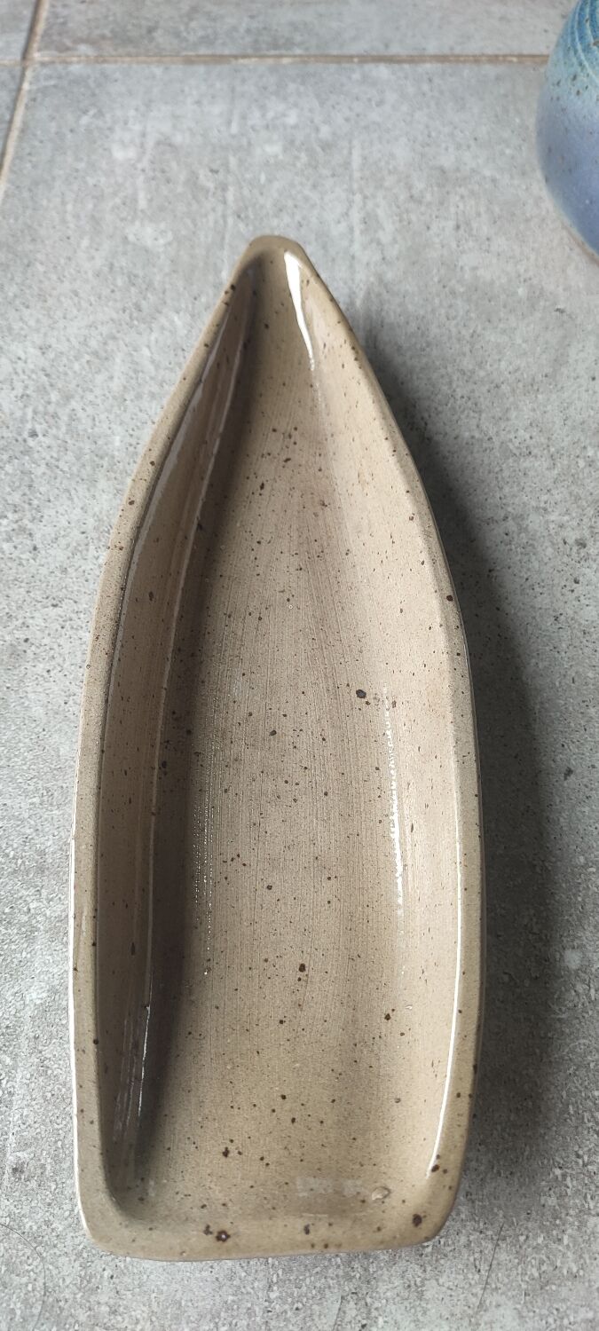 Vintage glazed stoneware set signed Béceleuf