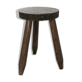 Farm tripod stool, rustic, vintage