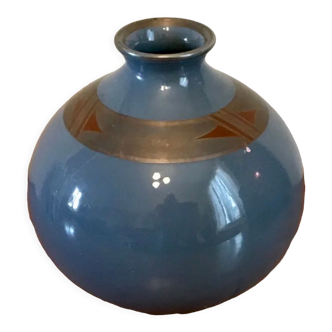 Vase boule maurice pinon faïence de tours design vintage