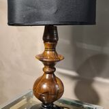 Lamp 1950 foot turn in olive tree, 45x23