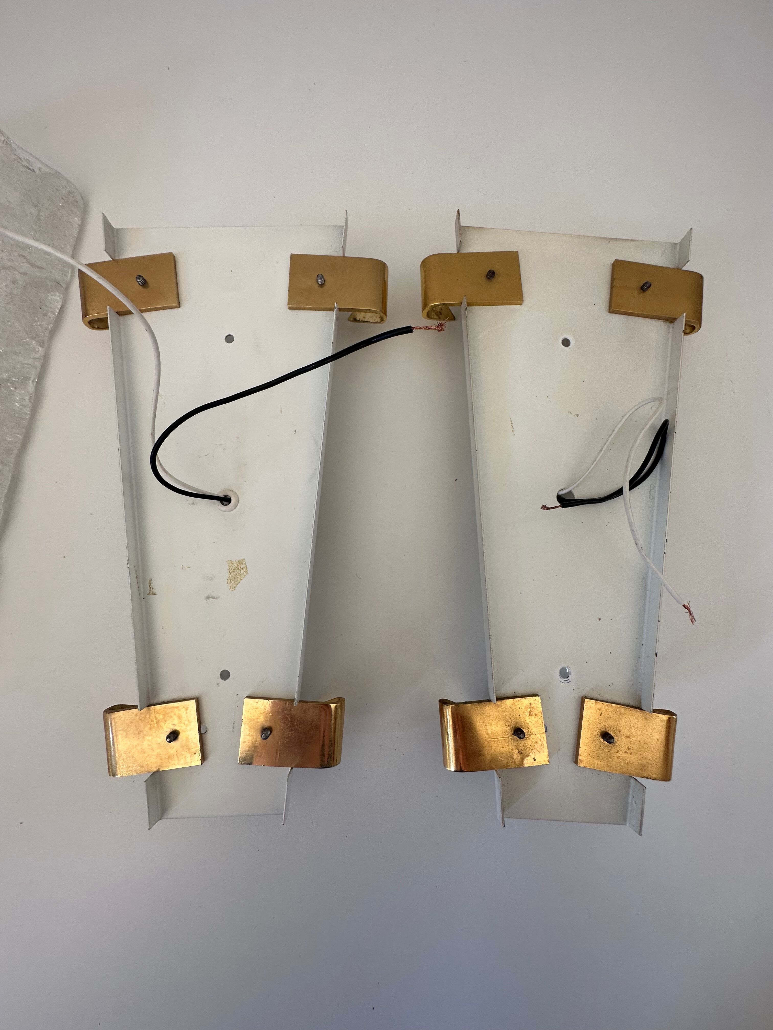 Pair wall lamps jt kalmar vintage design 70s