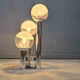 Vintage glass globe table lamp by Mazzega, 1970s