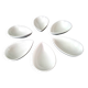 6 white Limoges porcelain avocado bowls