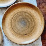 6 Longchamp stoneware dessert plates