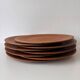 Vintage wooden plates teak