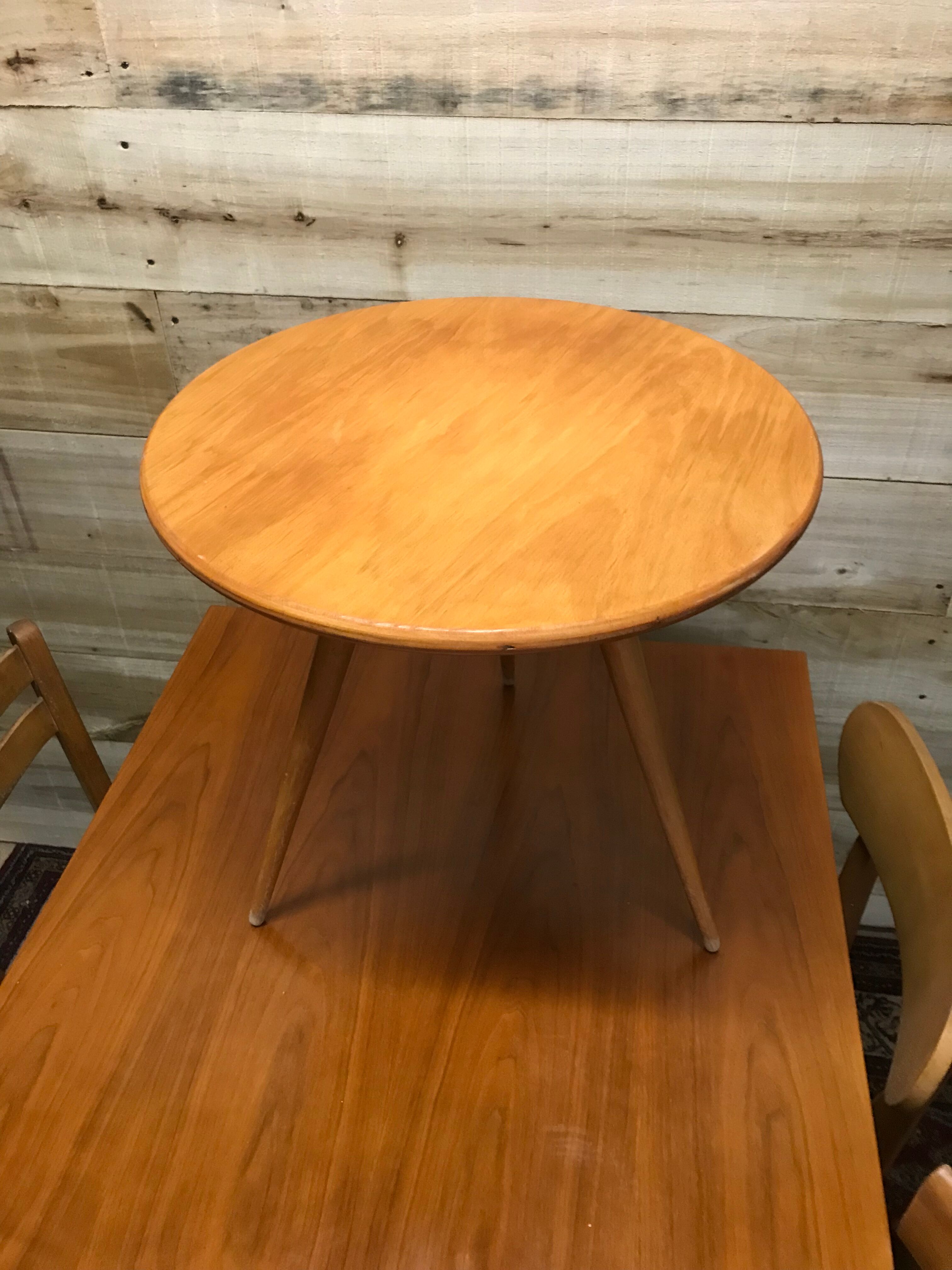 Table basse bout de canapé tripode année 50/60