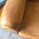 Old leather club armchair