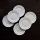 6 vintage white porcelain twisted Limoges Haviland dinner plates