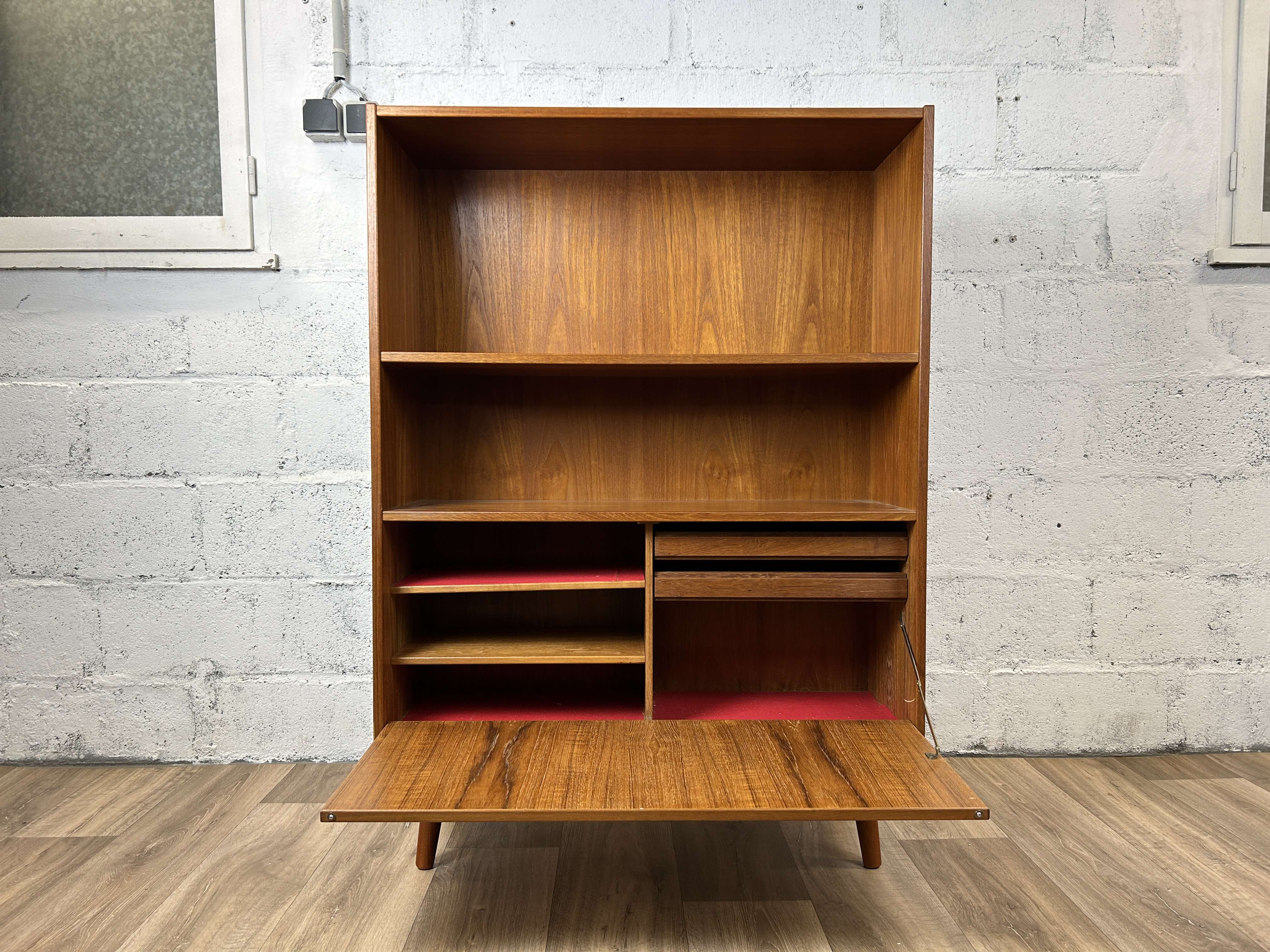 Vintage Scandinavian teak bookcase from Westergaards Mobelfabrik Silkeborg, 60s