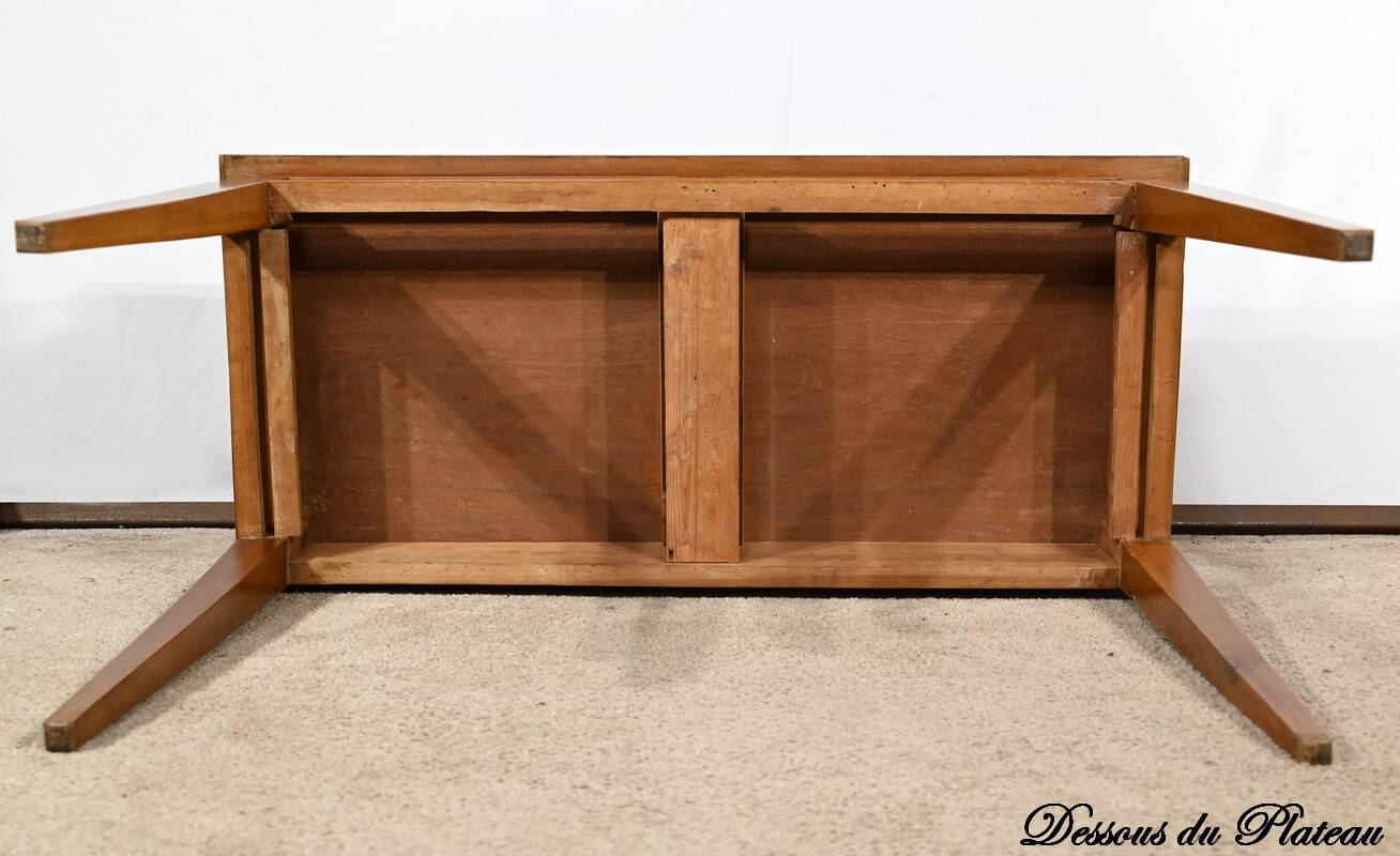 Desk Table in Ash, Mahogany and Cherry, Directoire Style – Mid-19th Century